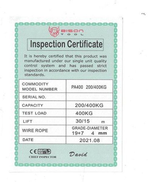 certificate-pa-400-30m